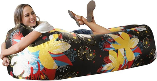 WEKAPO Inflatable Sun Lounger, Air Sofa, Hammock, Portable, Waterproof and Leak-Proof, Ideal for Backyard, Beach, Travel, Camping, Picnics and Music Festivals