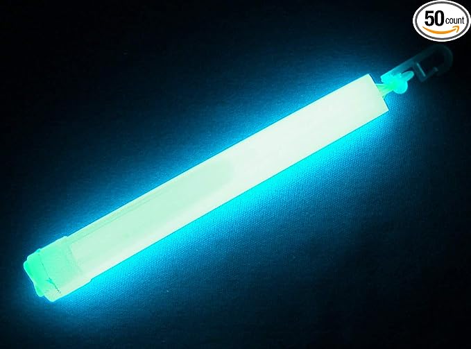 Emergency Glow Sticks - 6 Inch 12 Hour Long Lasting Military Grade Glow Sticks - Bulk Box of 50