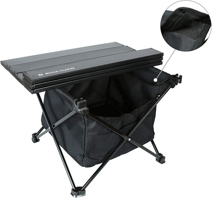 ROCK CLOUD Portable Camping Table Ultralight Aluminum Camp Table with Storage Bag Folding Beach Table for Camping Hiking Backpacking Outdoor Picnic, Limited Edition Tabletop