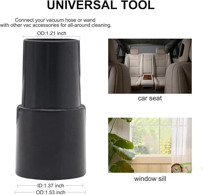 Vacuum Attachments Accessories, 2 1/2" to 1 1/4" Shop Vac Hose Adapter, 7 Pack