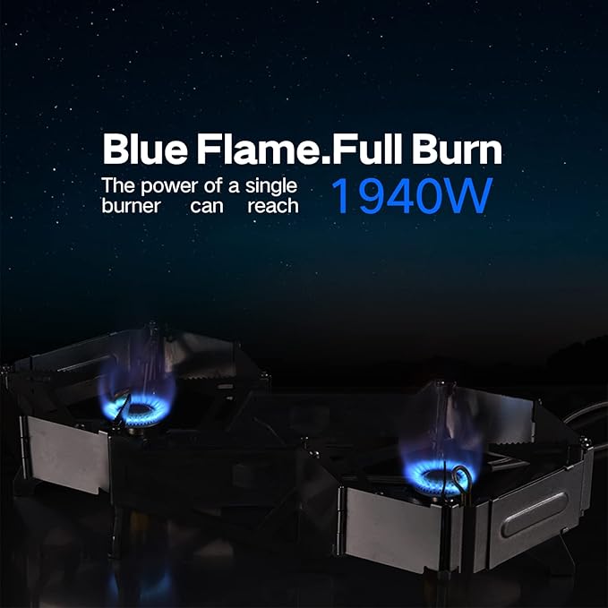 BRS-32 Portable Camping Stove, Foldable, Adjustable Control, and Carrying Case Included - Experience Hassle-Free Outdoor Cooking