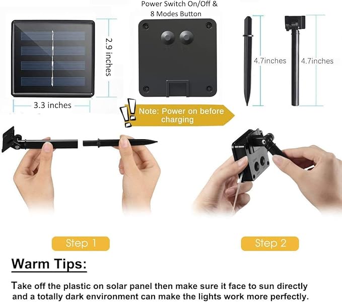 Solar Fairy Lights Outdoor White, Multi Strand 180 LEDs Watering Can String Light, Waterproof Solar Powered Waterfall Lights, Cool White Firefly Bunch Lights