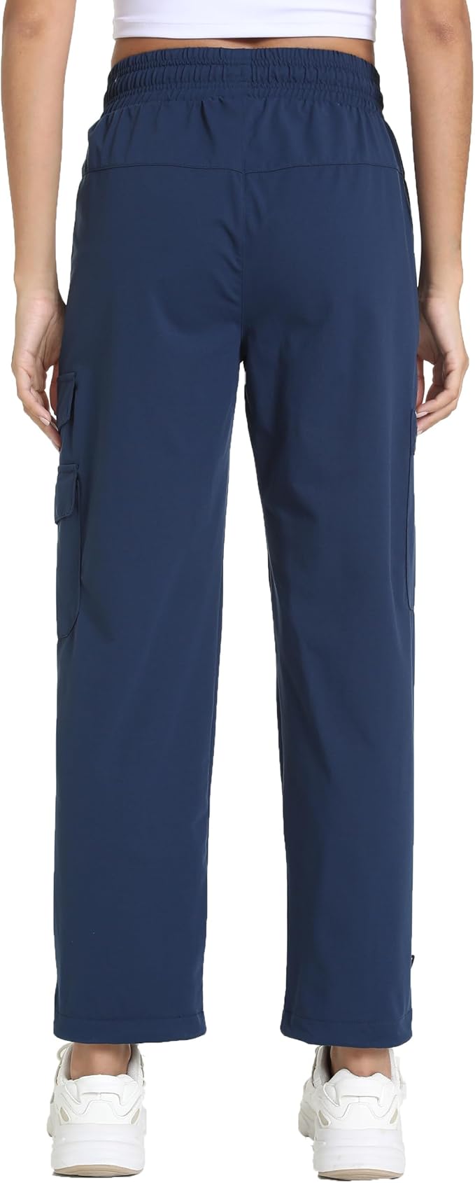 Women's Lightweight Hiking Joggers with Pockets - Water Resistant Cargo Pants for Outdoor Workouts Camping