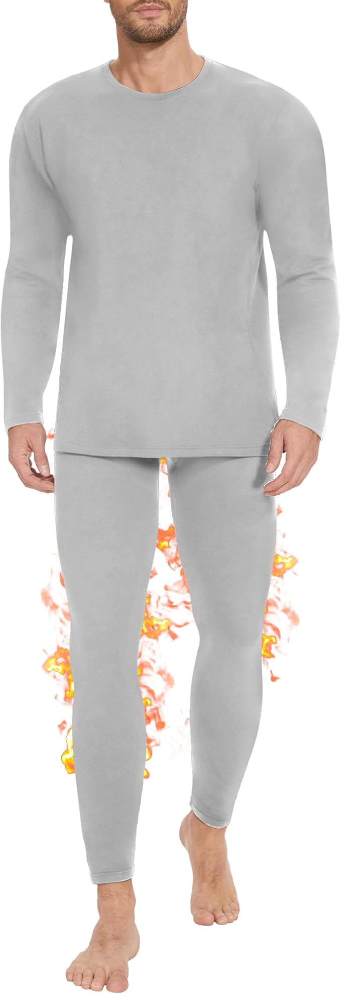 Thermal Underwear for Men Long Johns Set - Fleece Lined Base Layer for Cold Weather Winter Clothes