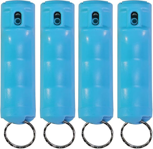 Zarc Vexor Police Strength Pepper Spray, Flip-Top Finger Grip, 20+ Shots, 10-12 Ft. Range - 4 Pack