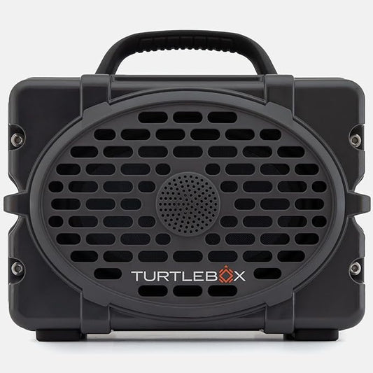 Turtlebox Original Gen 3: Portable Outdoor Bluetooth Speaker – Ultra-Loud (120dB), Waterproof (IP67), Rugged, Impact-Resistant, 3-Day Battery | Party Mode: Unlimited Pairing for Stereo Sound, Gray