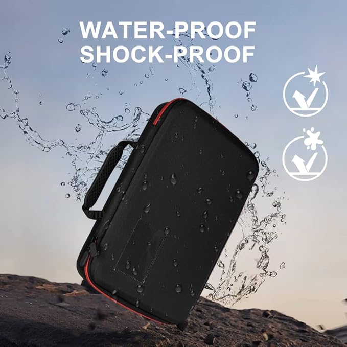 Battery Organizer Holder Storage Case with Tester,Waterproof Carrying Case Bag,Battery Vault Box for Garage Organization Holds 199+ Batteries AA AAA C D 9V (Batteries are Not Included)