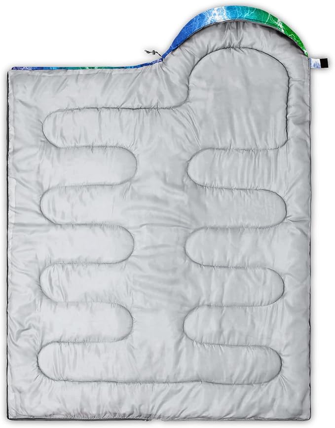 Axolotl Blue Gamepad Sleeping Bag,Waterproof Lightweight Gaming Sleeping Bag Game Console Camping Bag for Boys Teens,Warm and Cool Weather Green Portable Sleeping Bag for Camping Outdoor Indoor