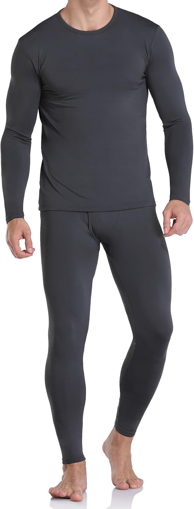 WEERTI Thermal Underwear for Men Long Johns with Fleece Lined, Base Layer Men Cold Weather Top Bottom