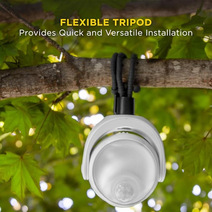 Limitless Innovations Lumenology Portable LED Motion Sensor Light Provides 148 Lumens with a 13 ft Detectable Range and Flexible Tripod Base with Magnetic Option – Indoor/Outdoor (White)