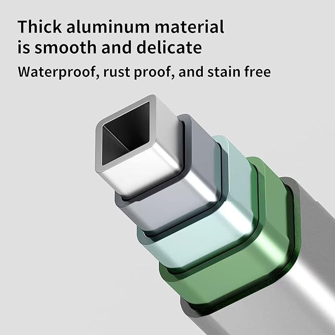 JOOM 4 Legs Double Layer Clothes Drying Rack, Garment Rack Portable and Foldable Space Saving Laundry Drying Rack - Drying Rack Clothing Floor Folding Balcony Bedroom Household Aluminum