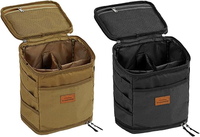 Outdoor Camping Tank Storage Bag Large Capacity Tool Bag Picnic Cookware Utensils Organizer for Women Men Tableware Storage Bag