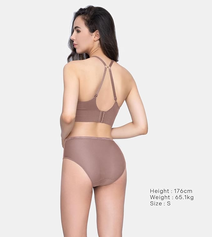 LAPASA Women's Quick Dry Travel Underwear Mesh Hiking Bikinis Activewear Stay Fresh Panties 5 Pack Terraversal L84