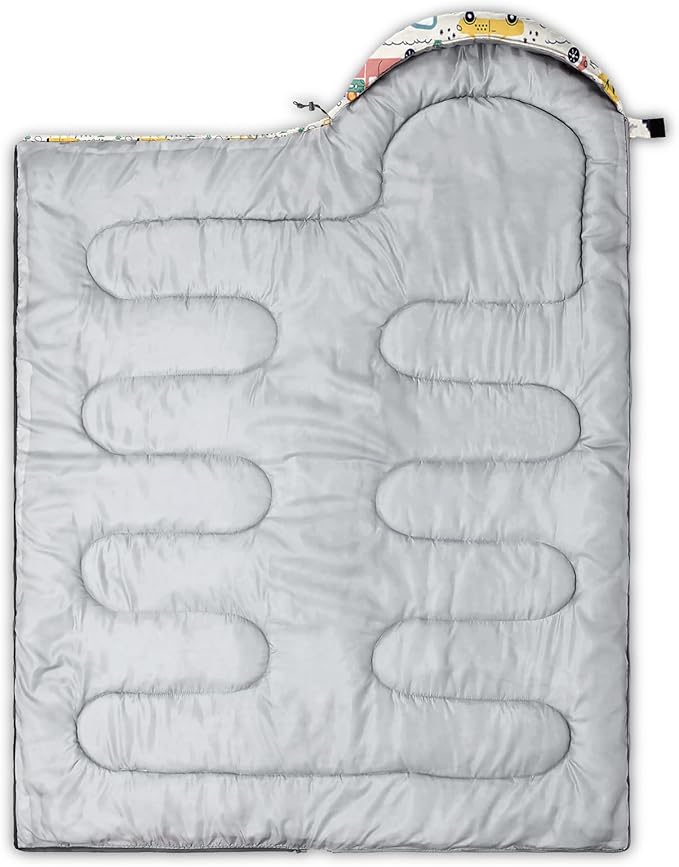 AILONEN Blue Glowing Basketball Sleeping Bag for Kids Boys,Warm and Cool Weather,Lightweight,Waterproof Backpacking,City Theme Ball Sports Sleeping Bag for Camping