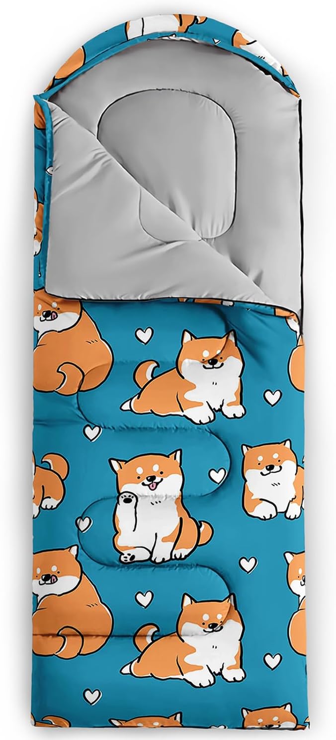 Camping Sleeping Bags Warm & Cool Weather Waterproof Backpacking Sleeping Bag All Seasons Camping, for Adult Kids Boy Girls Camping Gear Equipment, Traveling