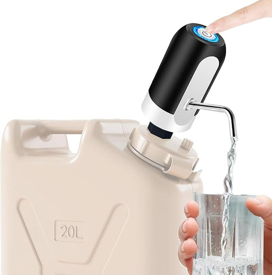 Water Pump Faucet Adapter Kit for Scepter，Camping Water Jug with Spigot for Camping and Emergency Water Jugs for Scepter Brand 10L 20L Jerry Can (Black)