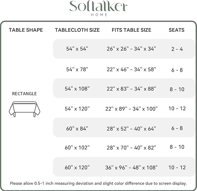 Softalker Halloween Gingham Checkered Rectangle Tablecloth - Waterproof Buffalo Plaid Table Cloth Stain Resistant Washable Table Cover for Picnic/Camping/Outdoor - Orange and White, 60 x 84 Inch