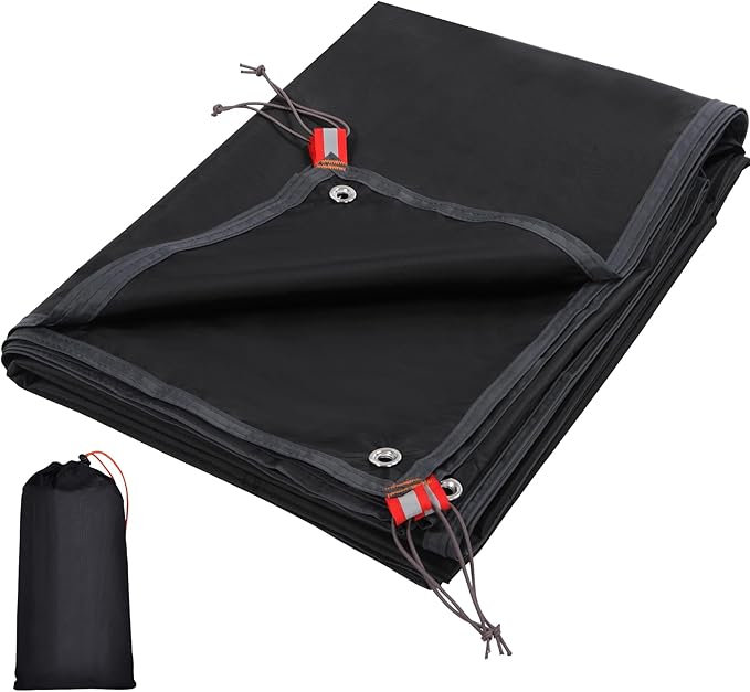 REDCAMP Ultralight Tent Footprint for 8-10 Person Tent, Multifunctional Waterproof Camping Tent Tarp for Camping, Hiking and Survival Gear, Lightweight, 95"x95"