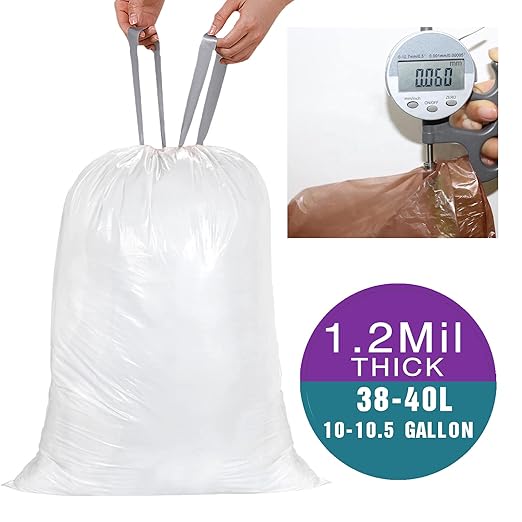 Portable Trash Bag Holder Collapsible Trash can with 25 PCS Drawstring Trash Bags | Expandable Outdoor Waste Bins Camping Accessories for Indoor Outdoor RV Picnic Kitchen Home Use | Black