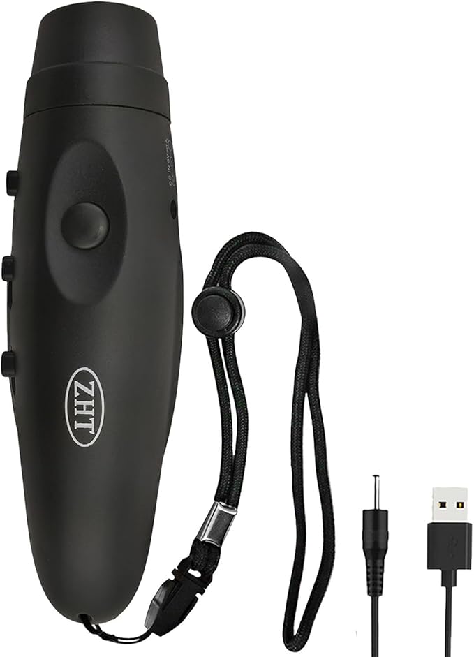 ZHT Electronic Whistles for Referees with USB Charging, 3 Tone High Volume Emergency Whistle for Referee Coaches Teacher, Outdoor Camping Hiking Boating Safety Whistles with Lanyard