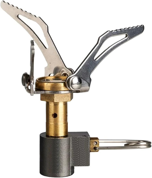 Outdoor Gas Stove Camping Burner Portable Mini Folding Stove Gas Heater Survival Furnace Foldable Furance Head for Picnic Cooker 49g Maximum firepower of BRS-3000T Stove