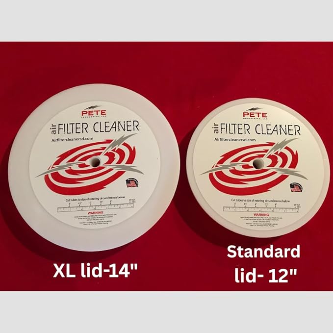 XL Air Filter Cleaner Kit, Heavy Duty Tool to Clean 4-14 Inch ID Radial Seal Filters - Dust Collection air Filtration Unit - Manufacturing dust Pollution Solution - Industrial