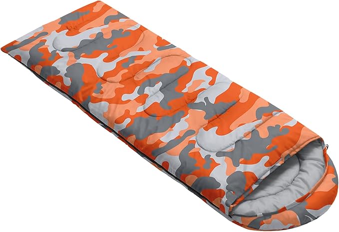 Sleeping Bags for Adults and Kids Backpacking Camping Sleeping Bags for Girls and Boys Lightweight Waterproof Cold/Warm Sleeping Bag for All Season