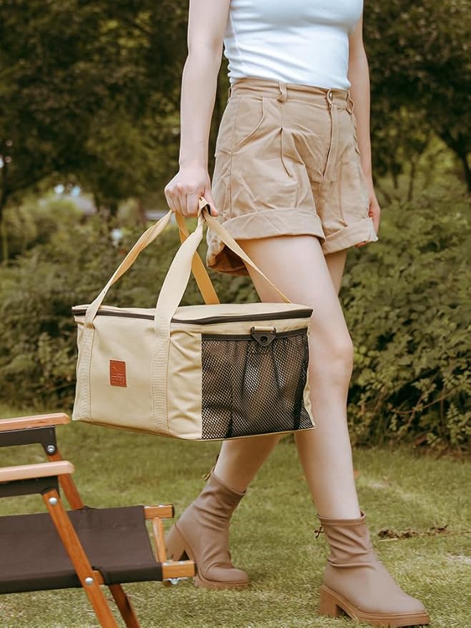 Camping Cookware Storage Bag, Camping Cooking Utensils Organizer, Camping Storage Handbag, Barbecue Tool Storage Bag, Cookware Utensils Kit Travel Hanging Bag Outdoor Equipment Carry Bag