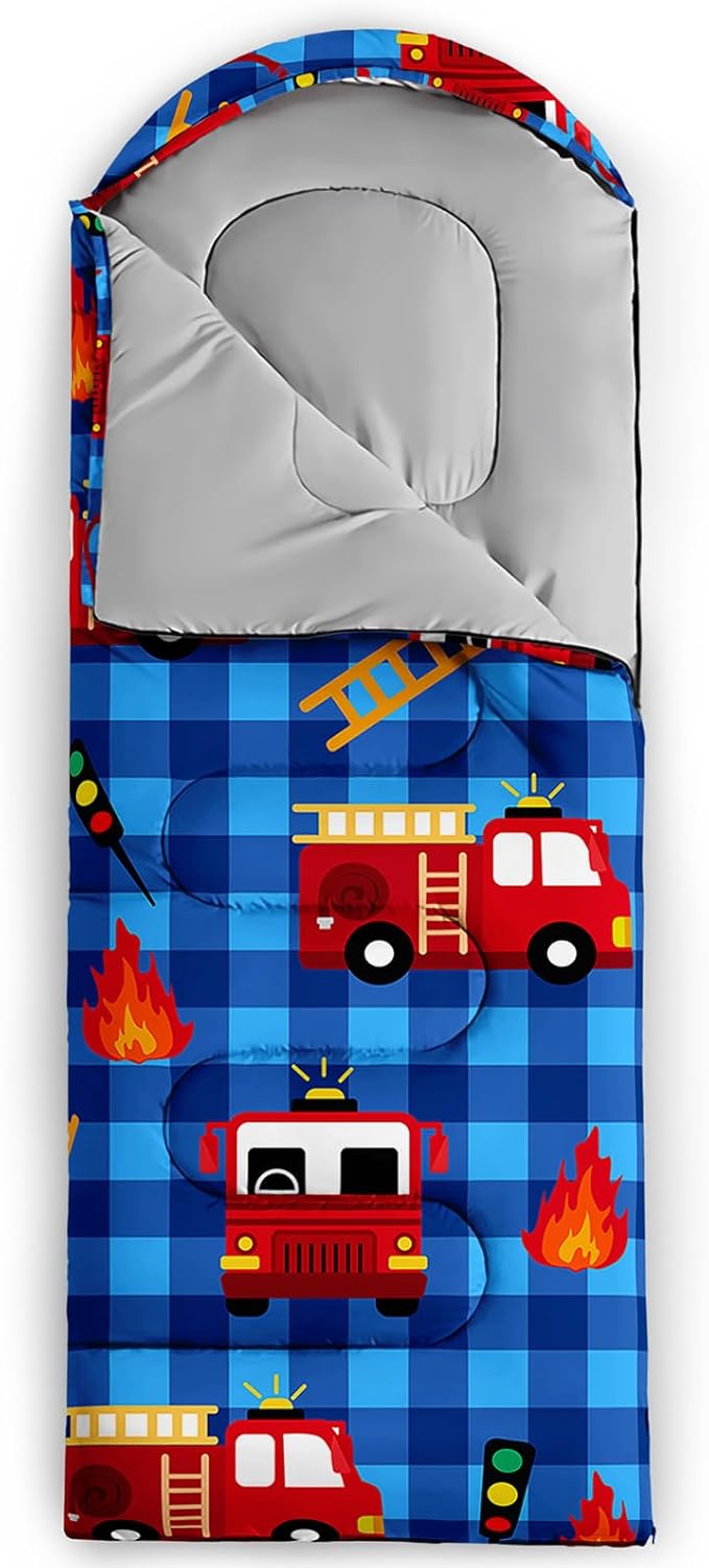 QOOMO Camping Sleeping Bags,3 Season Warm & Cool Weather,Lightweight,Waterproof Sleeping Bags for Adults & Kids,Traveling,and Outdoors,Camping Gear Equipment