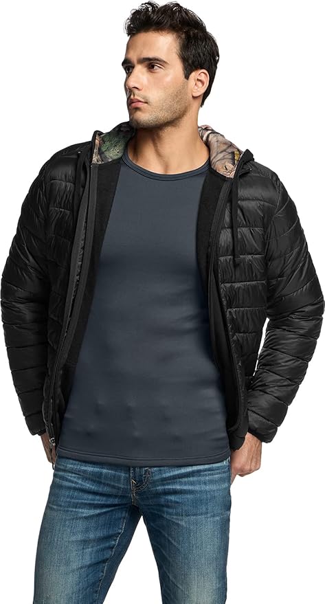 TSLA Men's Thermal Underwear Set, Microfiber Soft Fleece Lined Long Johns, Winter Warm Base Layer Top & Bottom