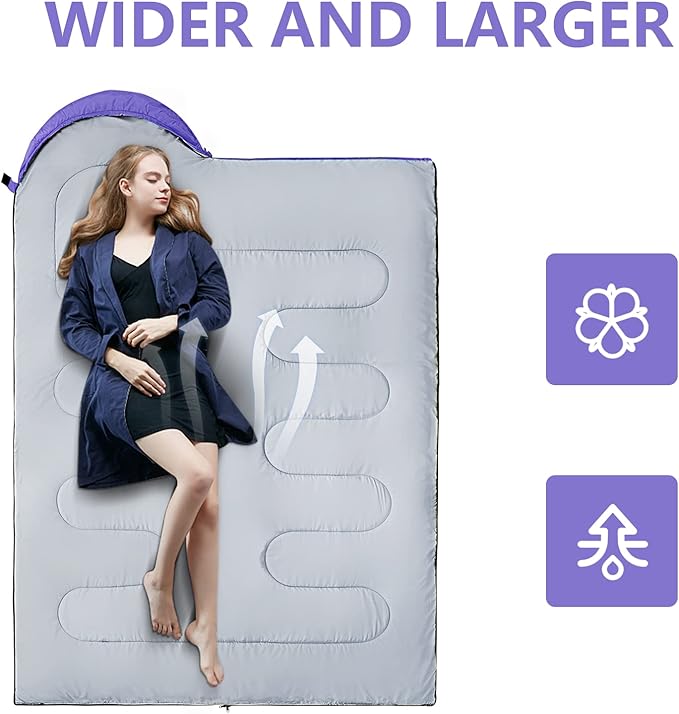 Sleeping Bags for Adults,Kids & Girls-Warm & Cold Weather Lightweight Waterproof Sleeping Bag Backpack with Compact Bag,Great for 3-4 Seasons Hiking,Camping and Outdoor