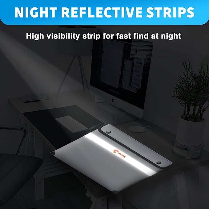 Upgraded Fireproof Document Bag 5200°F, 14.2” X 11” Waterproof Fireproof Bag with Zipper, 8 Layers of Heat Insulated Materials, Fireproof Money Bag for Cash, Important Documents and Valuables fire bag