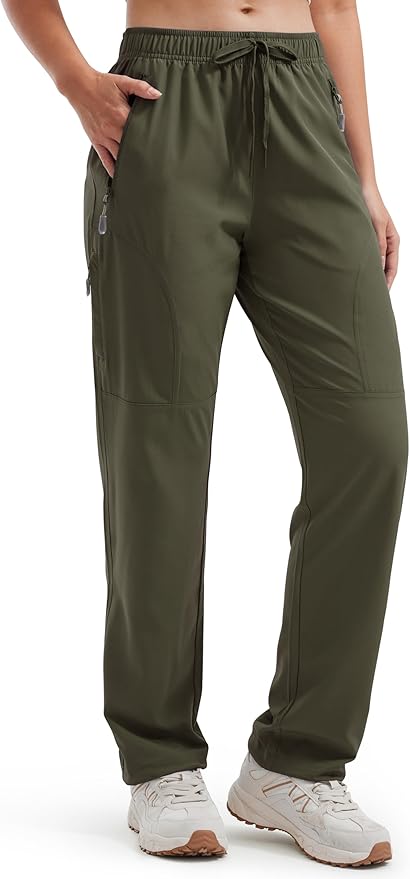 Libin Women's Hiking Pants Lightweight Quick Dry Cargo Pants Casual Safari Work Travel Clothes Petite/Regular/Tall