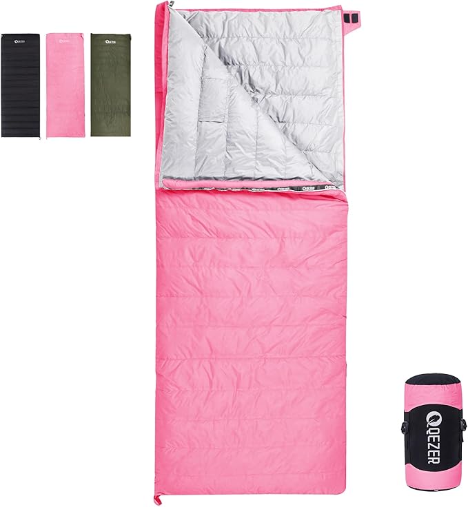 Down Sleeping Bag for Adults, Ultralight Wearable Sleeping Bag for Backpacking, Can Be Used as a Blanket or Mat