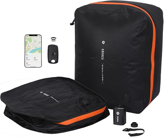 ABENCA Vacuum Storage Bags for Travel with Wireless Pump, Finder Tags, Compression Space Saver Bags, Reusable Vacuum Seal Packing Cube for Suitcases and Backpack.B