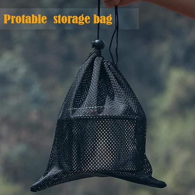 BSGB Camping Pot with Lid Fork Knife Spoon Bag and Detachable Handle 1L/34oz 304 Stainless Steel Pot Travel Coffee Pot Camping Tea Kettle Cookware Hiking Picnic Backpacking Survival