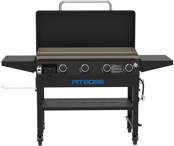 Pit Boss 10963 4-Burner Gas Griddle, Black