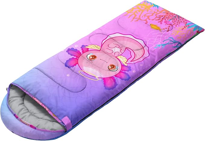 HOSIMA Dear Hunting Pattern Cold Weather Sleeping Bags for Adults,Black Light Weight Sleeping Bags for Kids Adults,WaterProof Sleeping Bags for Outdoors Hiking.