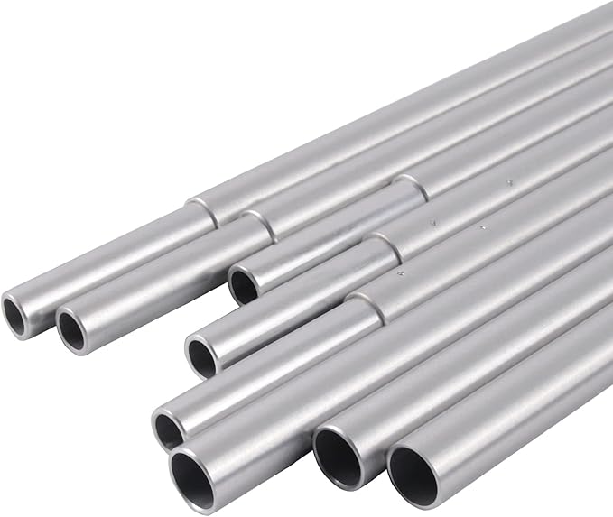 Aluminum Tent Poles Replacement, Fits Both Female and Male Ends, Lightweight Tent Pole Repair Kit, 7001 Aluminum Alloy T6 Heated
