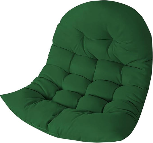 Thicken Egg Chair Cushion Replacement, Outdoor Hammock Swing Chair Cushions, Hanging Wicker Basket Seat Pad with High Elasticity PP Cotton, for Garden Patio Porch Furniture (Only Cushion)