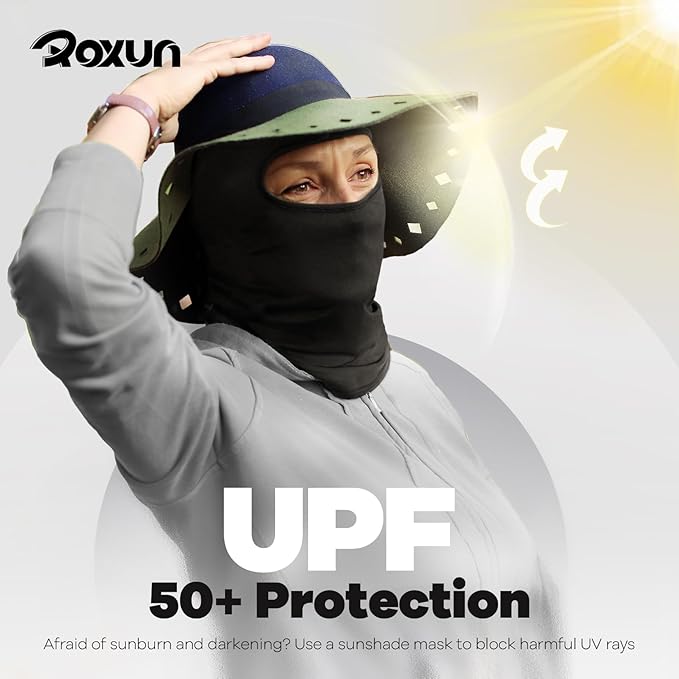 Ski Mask Balaclava Shiesty, 2 Pack Neck Gaiter Motorcycle UV Protector Cooling for Men/Women