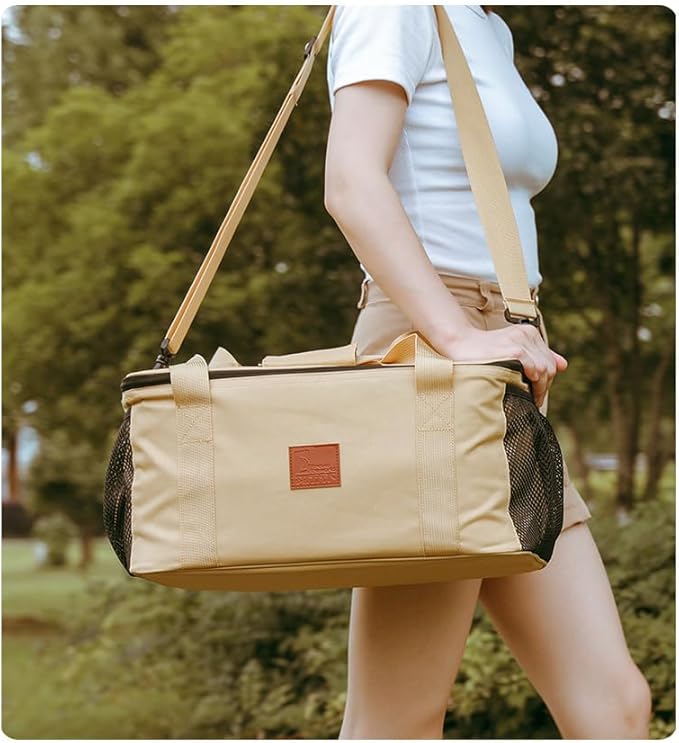 Camping Cookware Storage Bag, Camping Cooking Utensils Organizer, Camping Storage Handbag, Barbecue Tool Storage Bag, Cookware Utensils Kit Travel Hanging Bag Outdoor Equipment Carry Bag