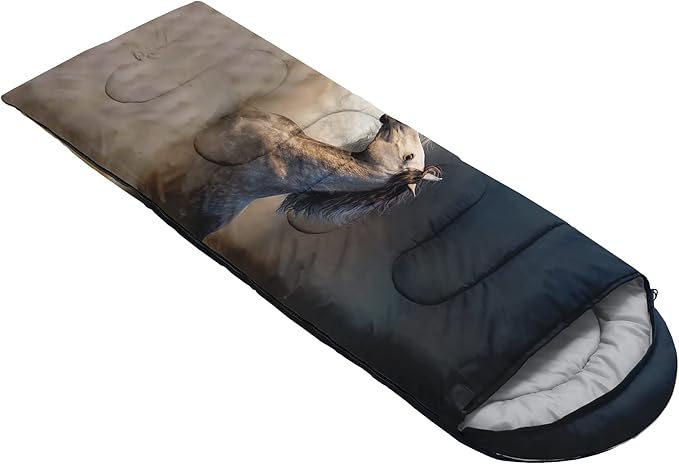 QOOMO Camping Sleeping Bags,3 Season Warm & Cool Weather,Lightweight,Waterproof Sleeping Bags for Adults & Kids,Traveling,and Outdoors,Camping Gear Equipment