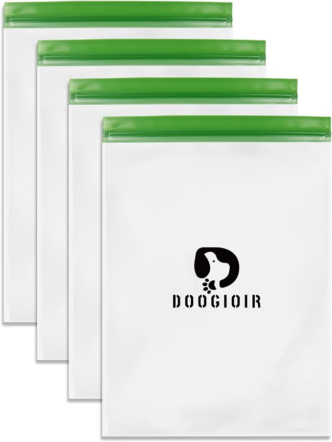 Odor Proof Storage Bags - 28ｘ20 Inch Double Seal Odor Barrier Storage Bags for Backpacking, Camping and Household, Lock in Odors Keep Contents Fresh and Waterproof, Reusable Odor Proof Bags (4 Pack)