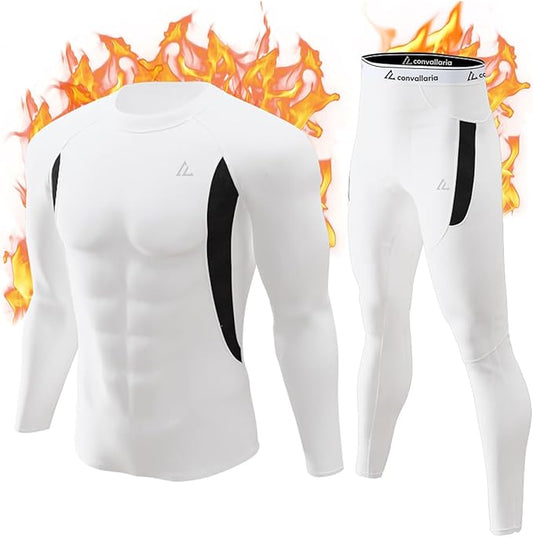 CL convallaria Thermal Underwear Long Johns Set Mens Winter Gift Hunting Gear Sport Base Layer Bottom Top