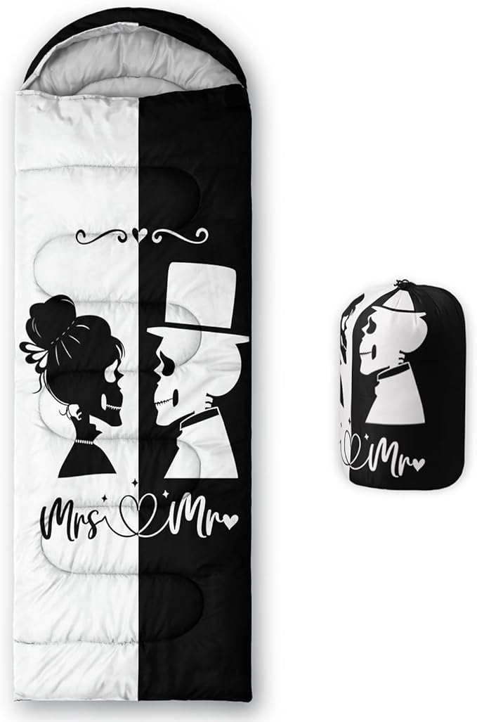 AILONEN Pink Lovely Rabbit Sleeping Bag for Girls Kids Adults,Warm and Cool Weather,Lightweight,Waterproof Backpacking,Cartoon Flowers Printed Bunny Sleeping Bag for Camping