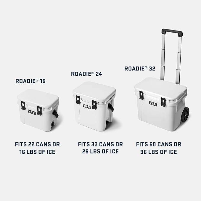 YETI Roadie 24 2.0 Hard Cooler with DoubleDuty Shoulder Strap and Drain Plug