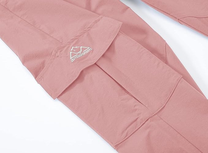 YSENTO Women's Hiking Pants Lightweight Stretch Quick Drying UPF 50 Camping Travel Work Cargo Pants 6 Pockets