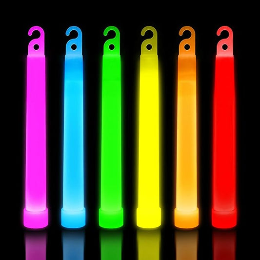 30 Ultra Bright Glow Sticks in Bulk - Multi Use Glowsticks for Parties, Camping, Emergency Light and Survival Kit with 12 Hours Duration