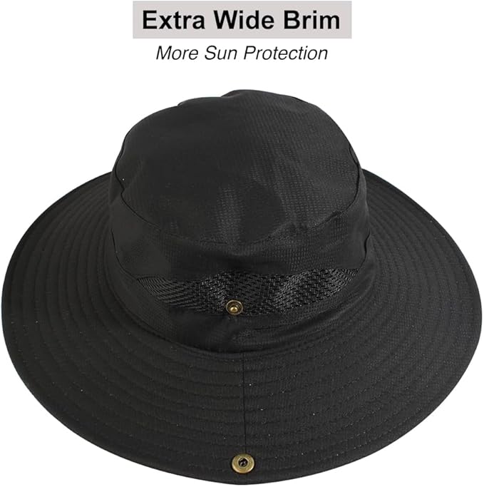 CAMOLAND Sun Hat with Removable Mesh Head Net Safari Hat Outdoor UV Protection